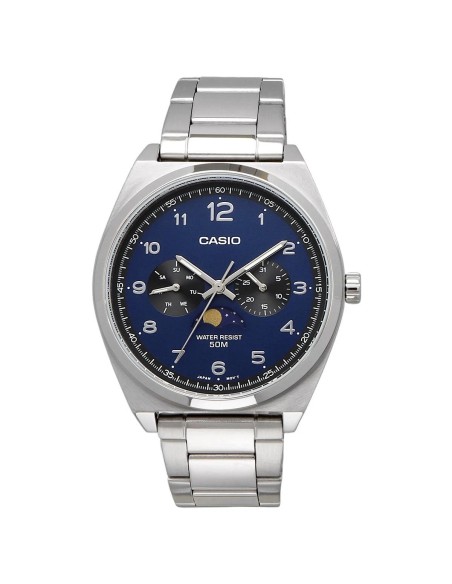 Casio Sun & Moon MTP-M300D-2AV 46.6 × 40 × 9.3 mm correa de acero 50m WR