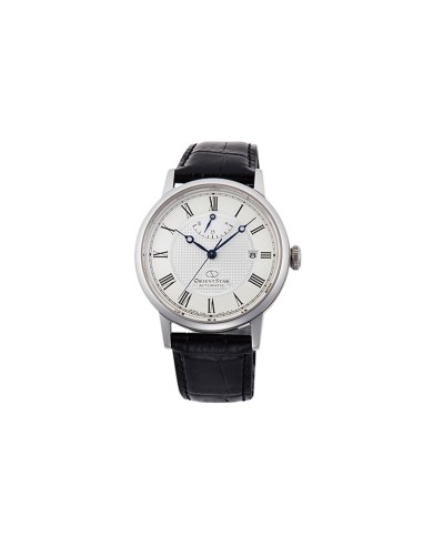 Reloj automático hombre Orient Star RE-AU0002S dial blanco 38.7mm Cristal de zafiro anti-reflejo 50h Reserva de marcha