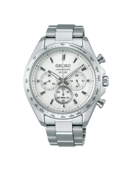 solar Seiko Raise the Future  SBPY179 JDM 42.2mm 100m WR correa de acero