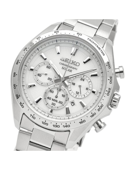 solar Seiko Raise the Future  SBPY179 JDM 42.2mm 100m WR correa de acero