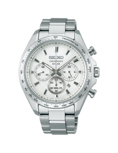 solar Seiko Raise the Future  SBPY179 JDM 42.2mm 100m WR correa de acero