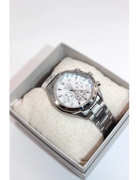 solar Seiko Raise the Future  SBPY179 JDM 42.2mm 100m WR correa de acero