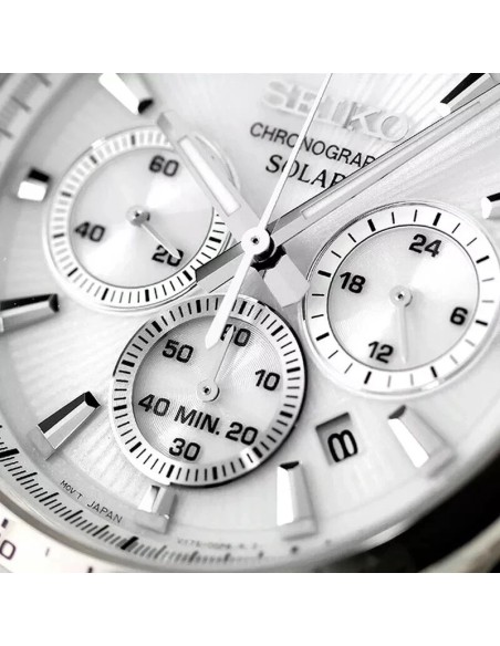 solar Seiko Raise the Future  SBPY179 JDM 42.2mm 100m WR correa de acero
