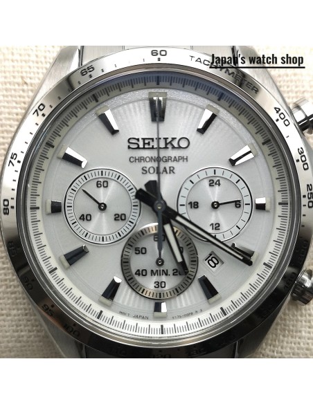 solar Seiko Raise the Future  SBPY179 JDM 42.2mm 100m WR correa de acero