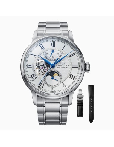 mecánico hombre Orient Star Moon Phase RE-BT0005S  41mm M45 F7  calibre F7M42