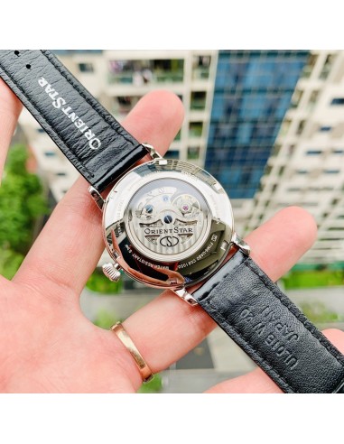 mecánico hombre Orient Star Moon Phase Semi-Skeleton RE-AY0106S 41mm