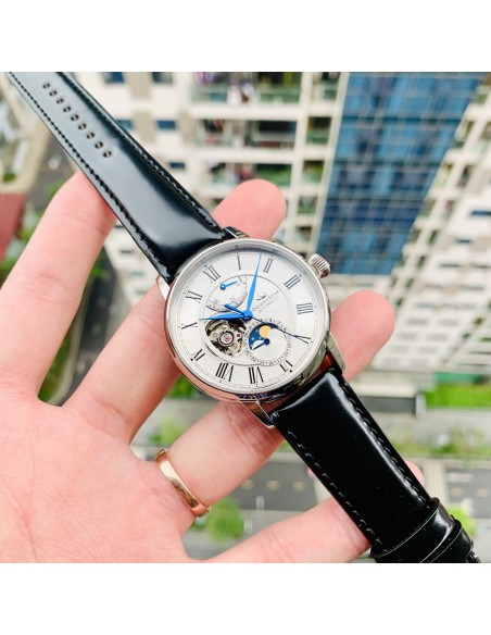 mecánico hombre Orient Star Moon Phase Semi-Skeleton RE-AY0106S 41mm