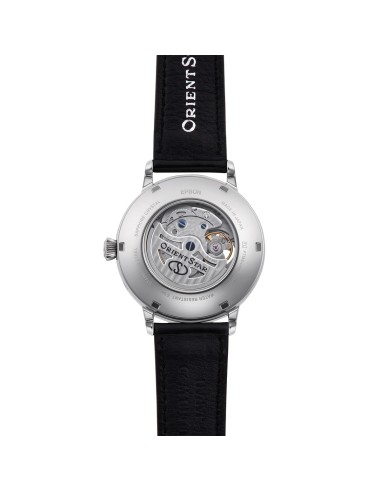 mecánico hombre Orient Star Moon Phase Semi-Skeleton RE-AY0106S 41mm