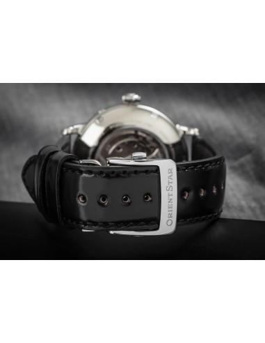 mecánico hombre Orient Star Moon Phase Semi-Skeleton RE-AY0107N