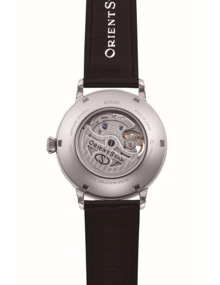 mecánico hombre Orient Star Moon Phase Semi-Skeleton RE-AY0107N