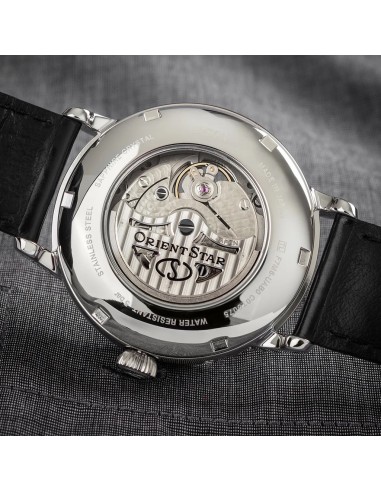mecánico hombre Orient Star Moon Phase Semi-Skeleton RE-AY0107N