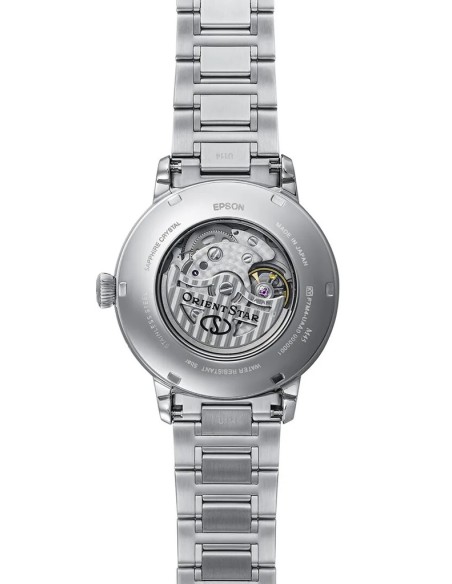 mecánico hombre Orient Star Moon Phase Semi-Skeleton RE-BT0006L 41mm