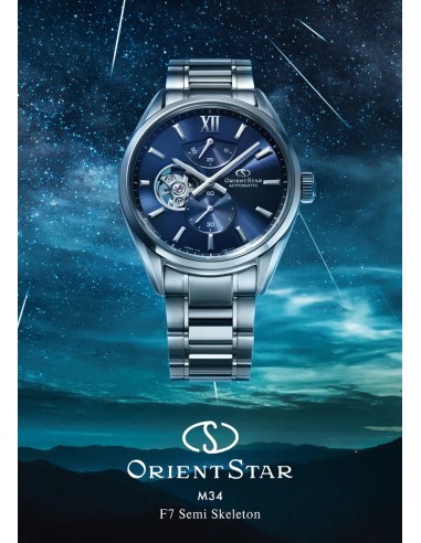 automático hombre Orient Star Semi-Skeleton Perseids 3D RE-BY0010L 40mm 100m