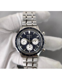 Seiko Blue Panda SSB477P1 Taquímetro 38.7mm 2