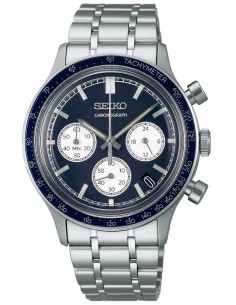 Seiko Blue Panda SSB477P1 Taquímetro 38.7mm
