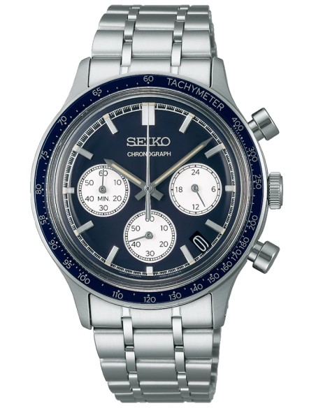 Seiko Blue Panda SSB477P1 Taquímetro 38.7mm