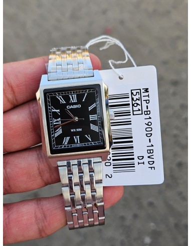 Reloj Casio analogico mtp-b190d-1b reloj elegante dial color negro