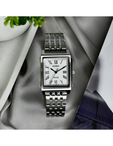 Reloj Casio analogico mtp-b190d-7b reloj elegante dial color blanco