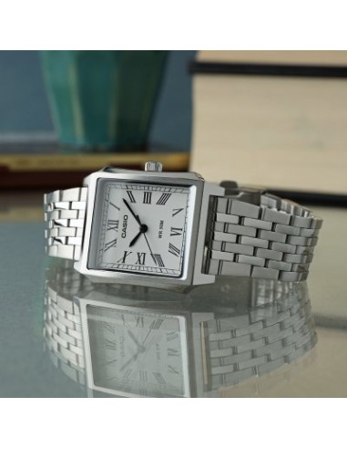 Reloj Casio analogico mtp-b190d-7b reloj elegante dial color blanco