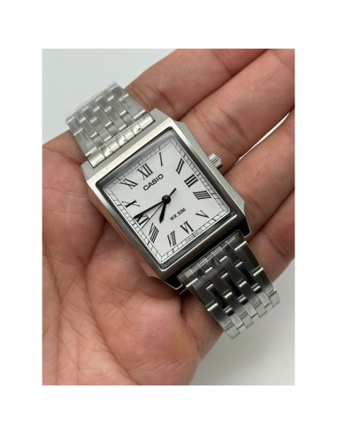 Reloj Casio analogico mtp-b190d-7b reloj elegante dial color blanco