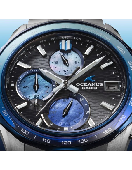 solar Bluetooth Titanio hombre Casio Oceanus Manta Aw Indigo OCW-S7000AP-1AJF Limited Edition JDM