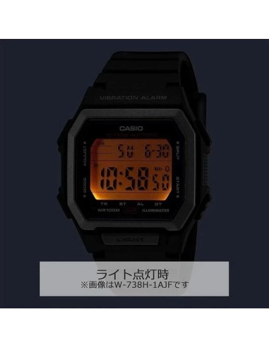 Casio Sports W-738H-1AJF JDM 47,0 mm x 42,8 mm x 13,5 mm  100M