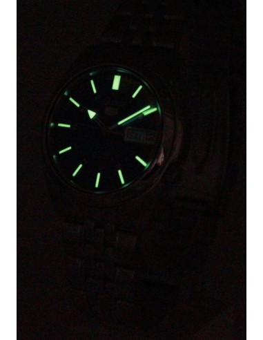 reloj automático unisex Seiko 5 SNK371K1 37mm 30m WR correa de acero