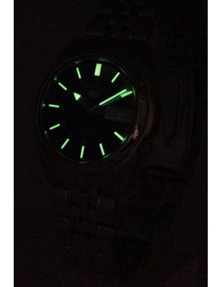 reloj automático unisex Seiko 5 SNK371K1 37mm 30m WR correa de acero