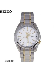 reloj automático unisex Seiko 5 SNKL47K1 37mm 30m WR correa de acero 2