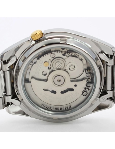 reloj automático unisex Seiko 5 SNKL47K1 37mm 30m WR correa de acero