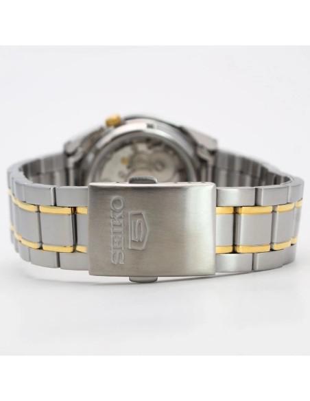 reloj automático unisex Seiko 5 SNKL47K1 37mm 30m WR correa de acero