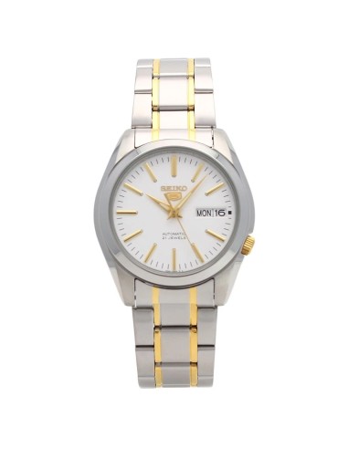 reloj automático unisex Seiko 5 SNKL47K1 37mm 30m WR correa de acero