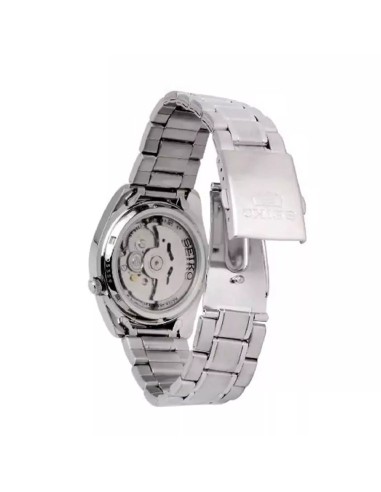reloj automático unisex Seiko 5 SNKL55K1 37mm 30m WR correa de acero