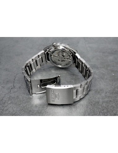 reloj automático unisex Seiko 5 SNKL55K1 37mm 30m WR correa de acero