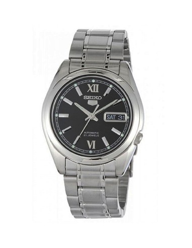 reloj automático unisex Seiko 5 SNKL55K1 37mm 30m WR correa de acero