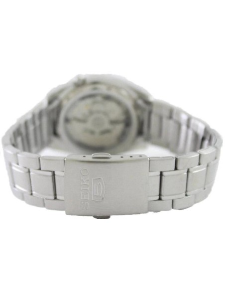 reloj automático unisex Seiko 5 SNKL55K1 37mm 30m WR correa de acero