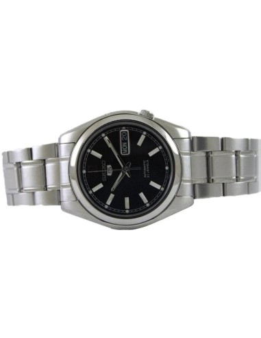 reloj automático unisex Seiko 5 SNKL55K1 37mm 30m WR correa de acero