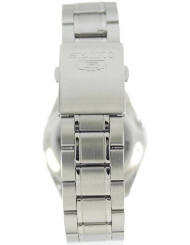 reloj automático unisex Seiko 5 SNKL55K1 37mm 30m WR correa de acero