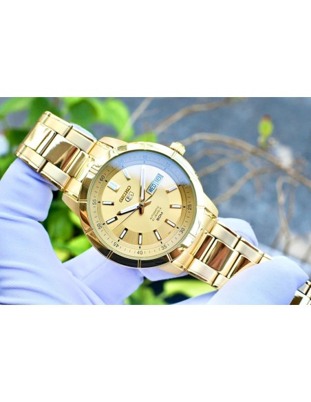 reloj automático hombre Seiko 5 SNKN62K1 43 mm 50m WR correa de acero
