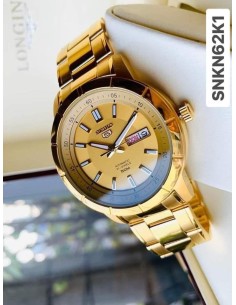 reloj automático hombre Seiko 5 SNKN62K1 43 mm 50m WR correa de acero