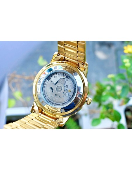 reloj automático hombre Seiko 5 SNKN62K1 43 mm 50m WR correa de acero