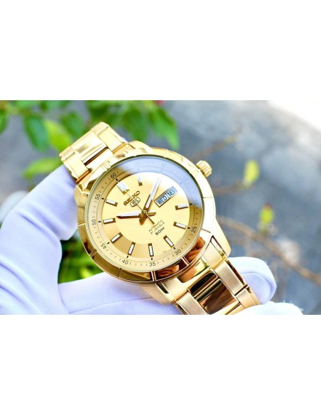 reloj automático hombre Seiko 5 SNKN62K1 43 mm 50m WR correa de acero
