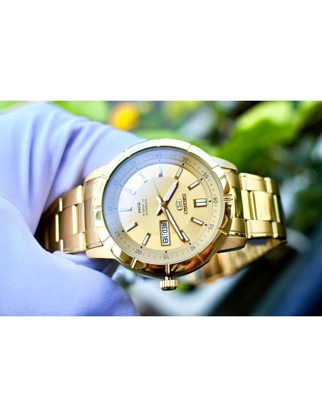 reloj automático hombre Seiko 5 SNKN62K1 43 mm 50m WR correa de acero