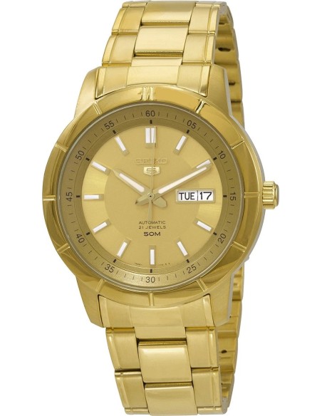 reloj automático hombre Seiko 5 SNKN62K1 43 mm 50m WR correa de acero