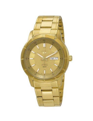reloj automático hombre Seiko 5 SNKN62K1 43 mm 50m WR correa de acero