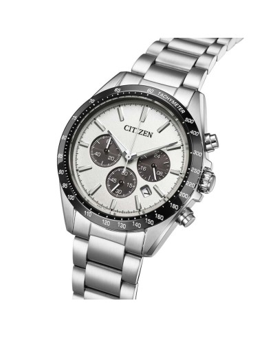 Citizen Panda Chronograph CA4764-57A JDM 39.6mm cristal de zafiro 100m WR correa de acero