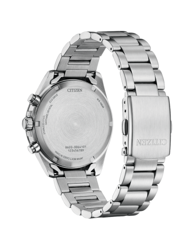 Citizen Panda Chronograph CA4764-57A JDM 39.6mm cristal de zafiro 100m WR correa de acero