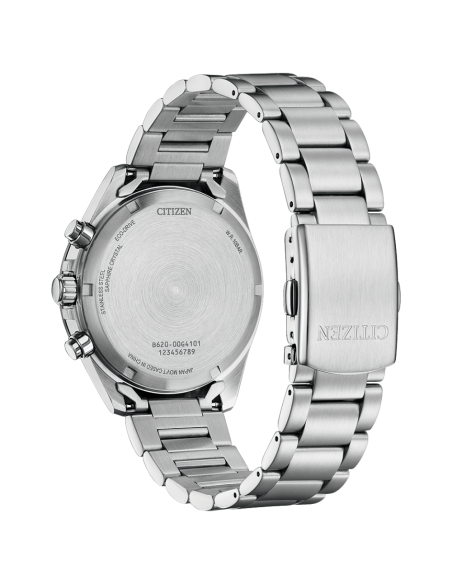 Citizen Panda Chronograph CA4764-57A JDM 39.6mm cristal de zafiro 100m WR correa de acero