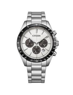 Citizen Panda Chronograph CA4764-57A JDM 39.6mm cristal de zafiro 100m WR correa de acero