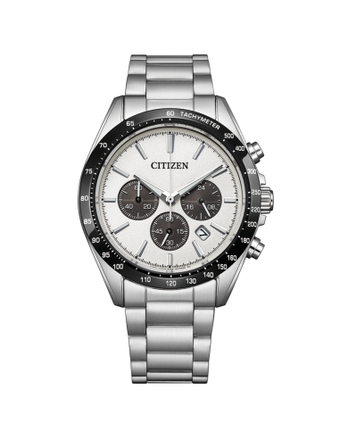 Citizen Panda Chronograph CA4764-57A JDM 39.6mm cristal de zafiro 100m WR correa de acero